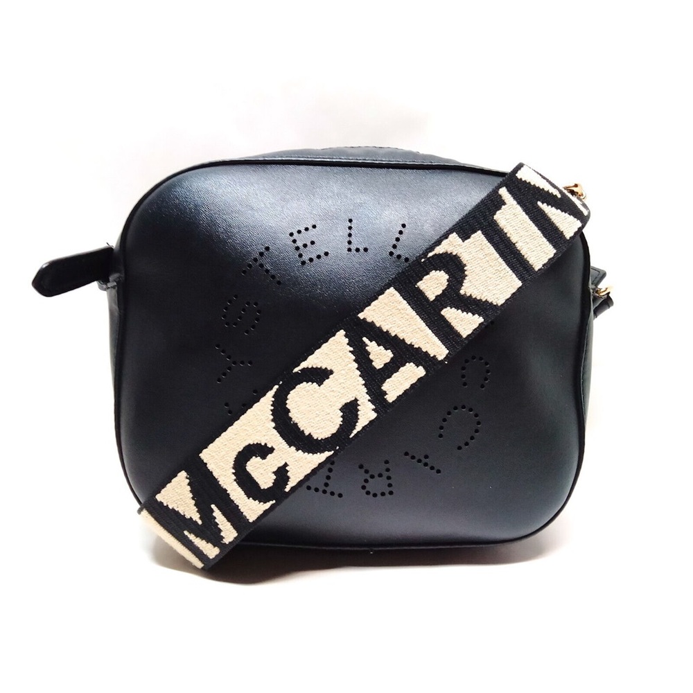 Stella McCartney Black Leather Crossbody Bag